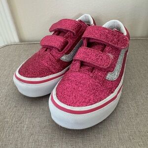 Vans Sparkly Pink Kids Shoes - Size 11 Youth